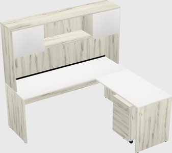 L-shaped office desk