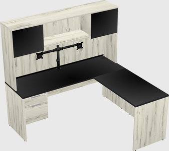 L-shaped office desk