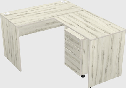 L-shaped office desk