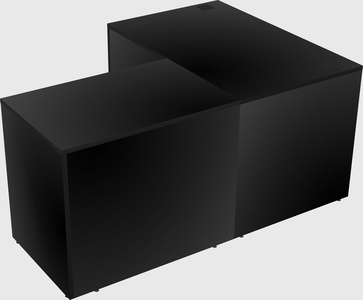 L-shaped office desk