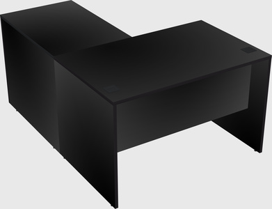 L-shaped office desk
