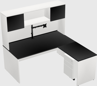 L-shaped office desk