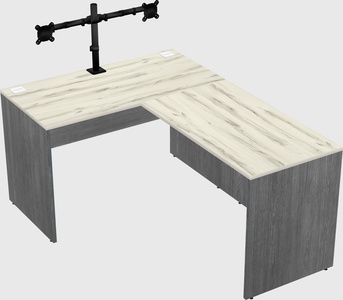 L-shaped office desk