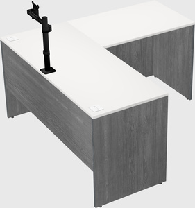L-shaped office desk