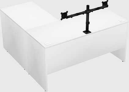 L-shaped office desk