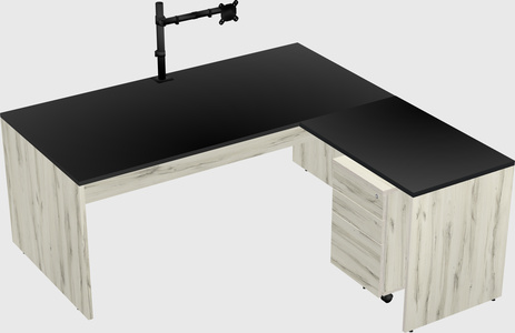 L-shaped office desk
