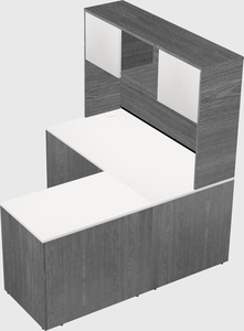 L-shaped office desk