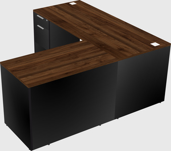 L-shaped office desk