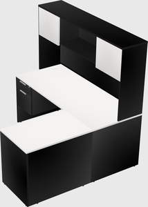 L-shaped office desk