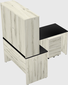 L-shaped office desk