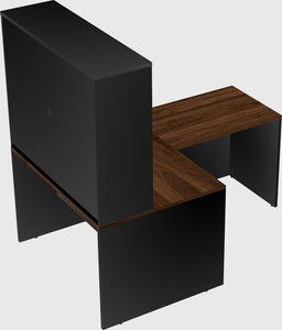 L-shaped office desk