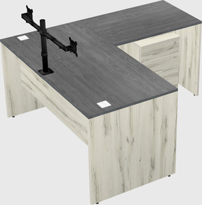 L-shaped office desk