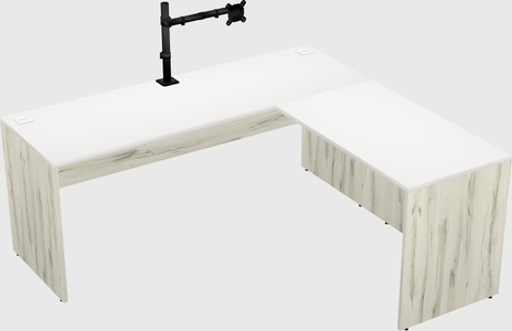 L-shaped office desk