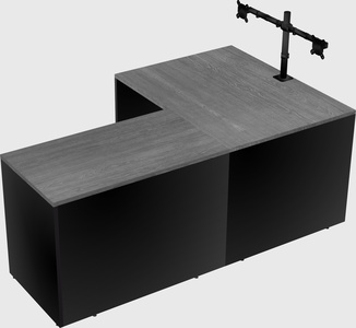 L-shaped office desk