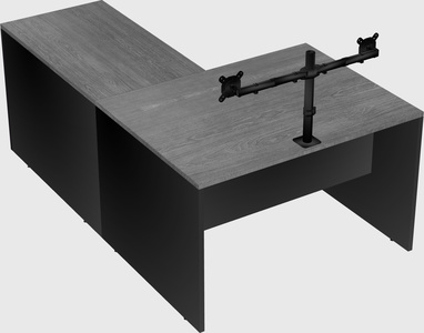 L-shaped office desk