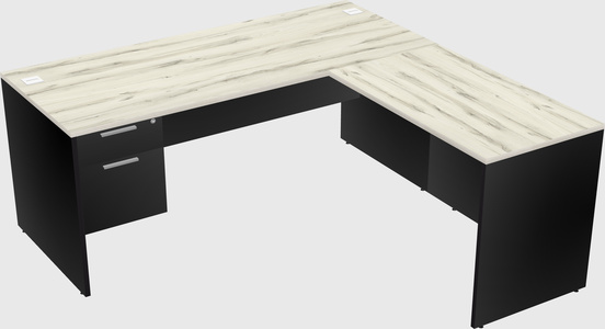 L-shaped office desk