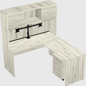 L-shaped office desk