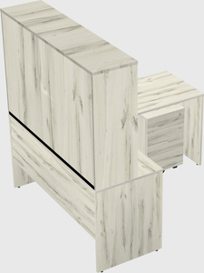 L-shaped office desk