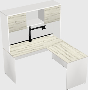 L-shaped office desk