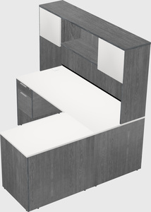 L-shaped office desk