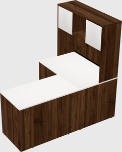 L-shaped office desk