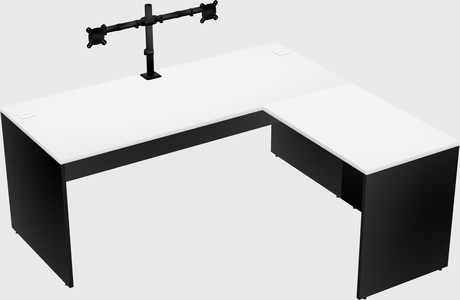L-shaped office desk