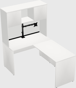 L-shaped office desk
