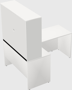 L-shaped office desk