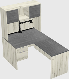 L-shaped office desk