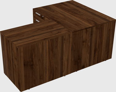 L-shaped office desk