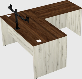 L-shaped office desk