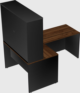 L-shaped office desk