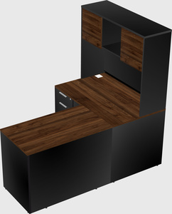 L-shaped office desk