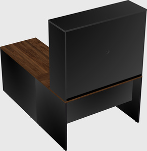 L-shaped office desk