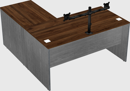L-shaped office desk