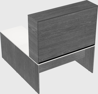 L-shaped office desk