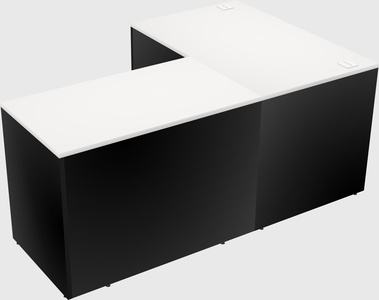 L-shaped office desk