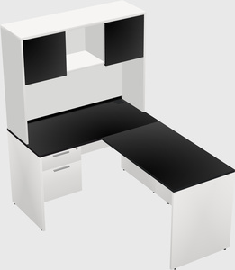 L-shaped office desk