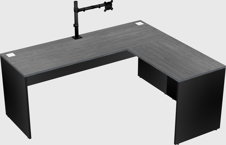 L-shaped office desk