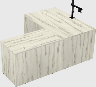L-shaped office desk
