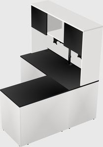 L-shaped office desk