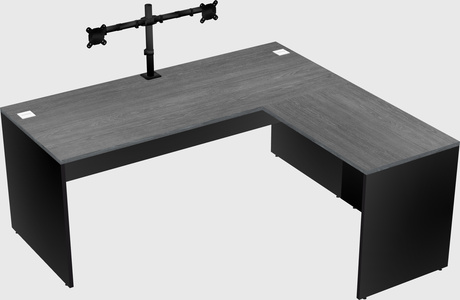 L-shaped office desk