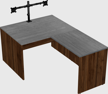 L-shaped office desk