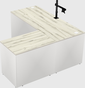 L-shaped office desk