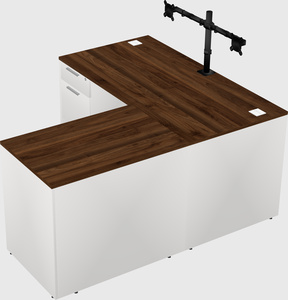 L-shaped office desk