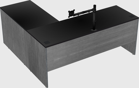 L-shaped office desk
