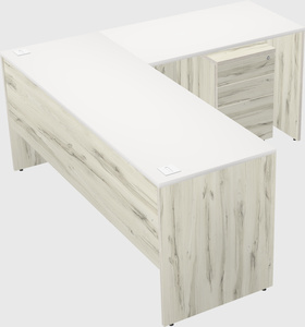 L-shaped office desk