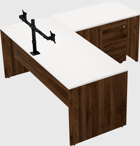 L-shaped office desk