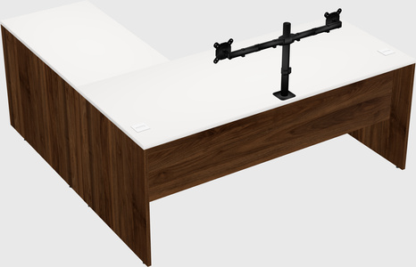 L-shaped office desk