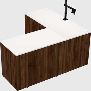 L-shaped office desk